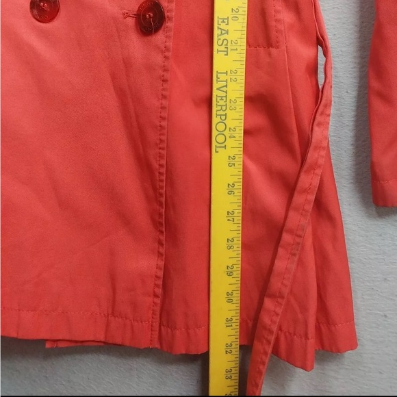 DKNY Trench Coat Womens Small Belted Lightweight Double Breasted Lined Jacket - Picture 4 of 7